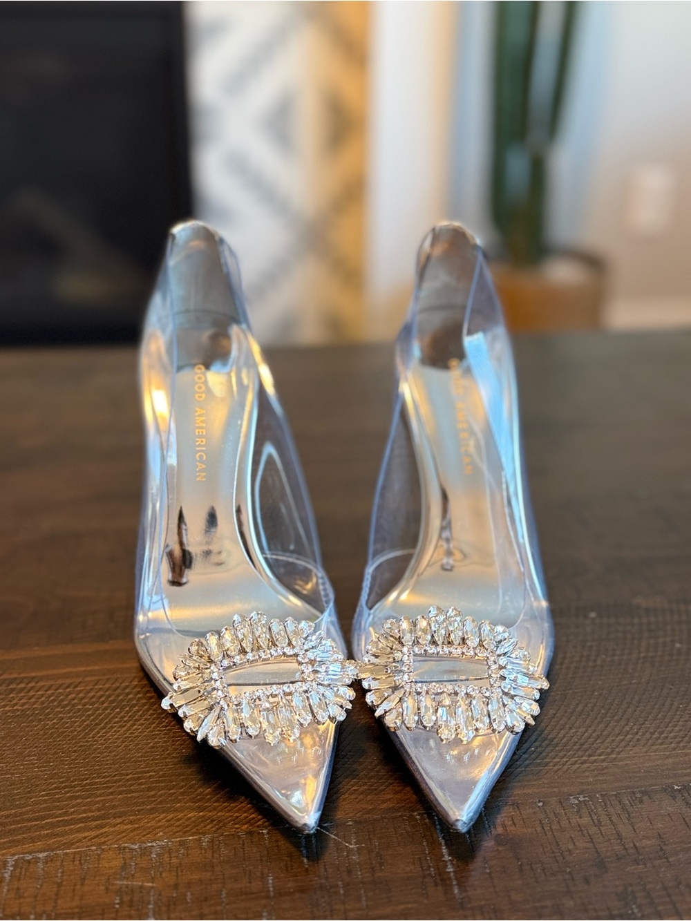 Clear Good American “Cinder F*cking Rella” Heels - Picture 5 of 5